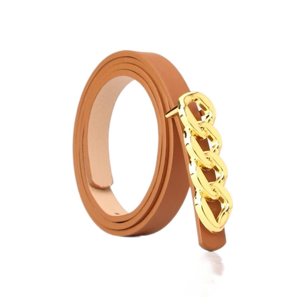 Thin PU Leather Belt