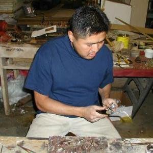 Hammered Concho Leather Belt