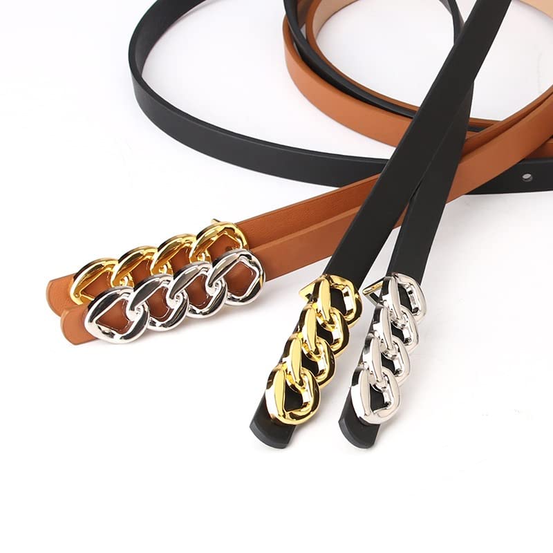 Thin PU Leather Belt