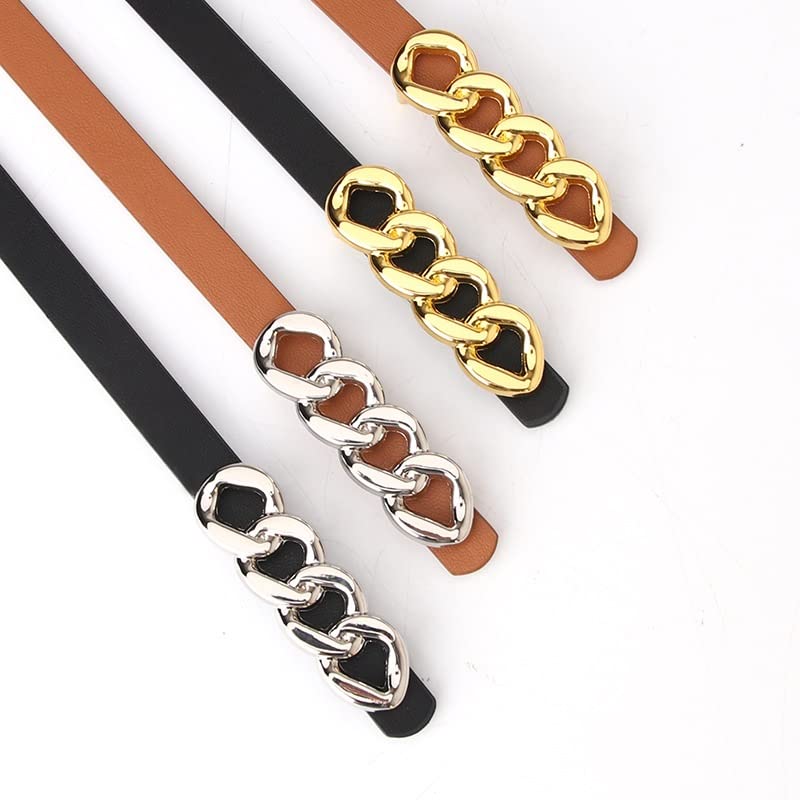 Thin PU Leather Belt
