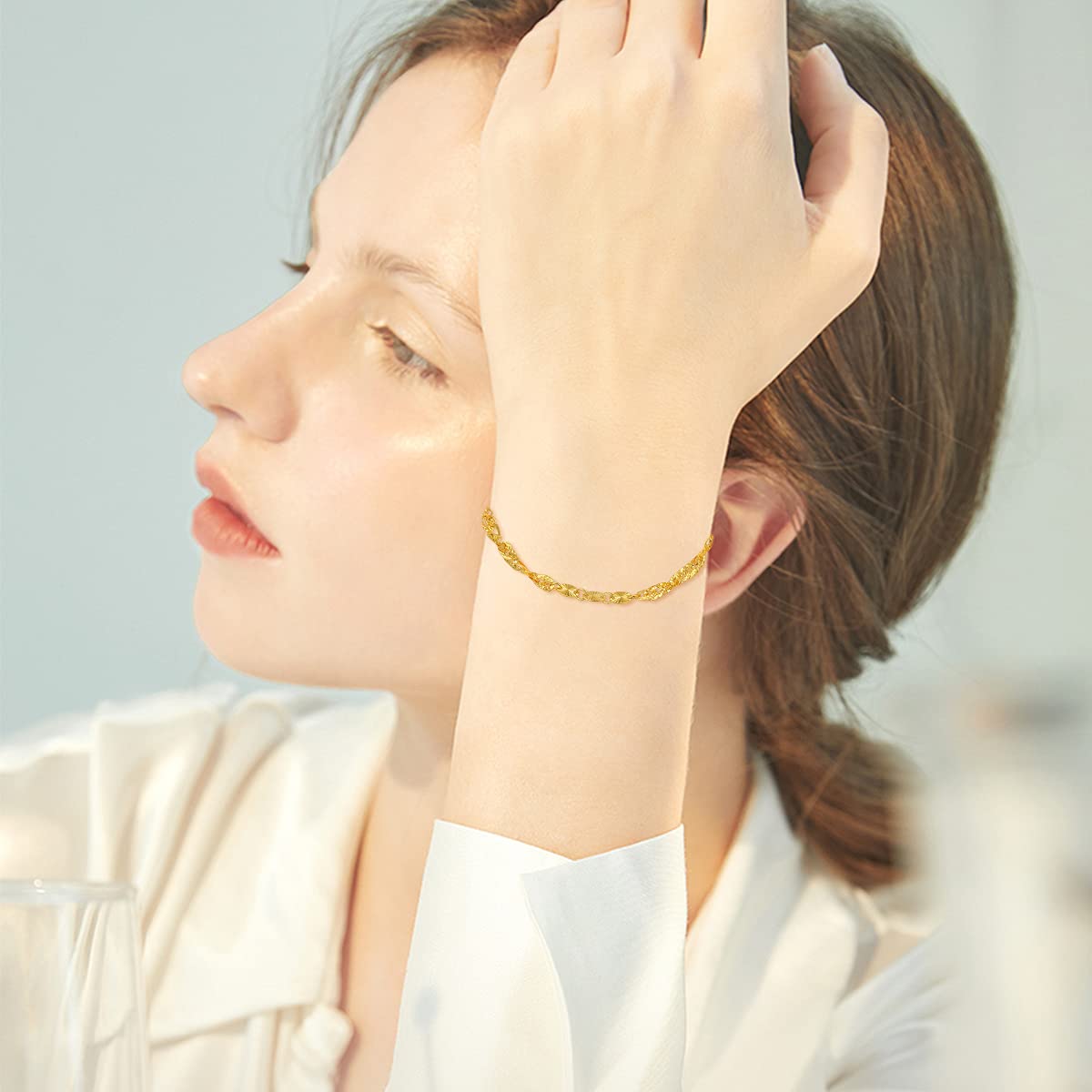 18K Gold Link Bracelet