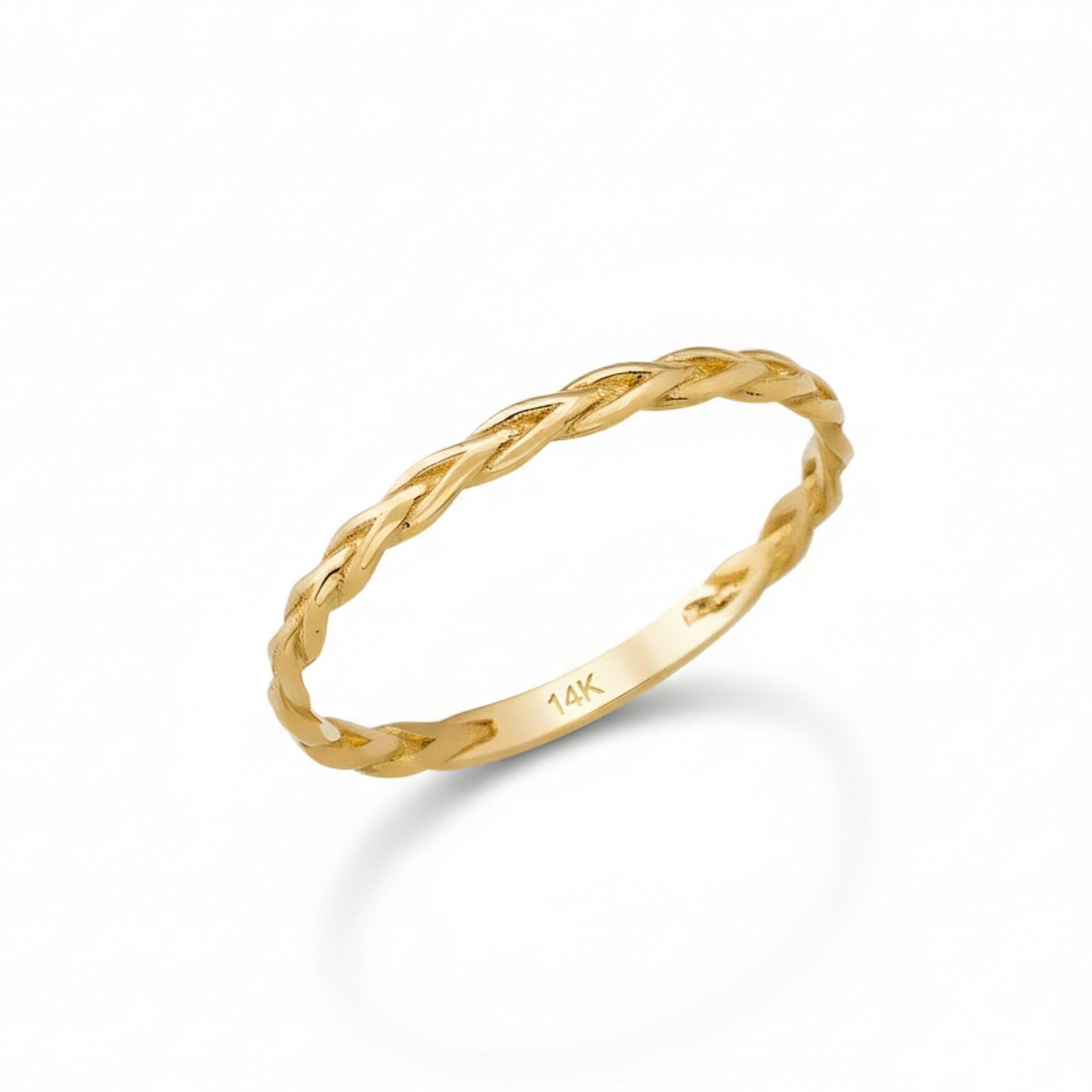 14K Gold Braided Ring