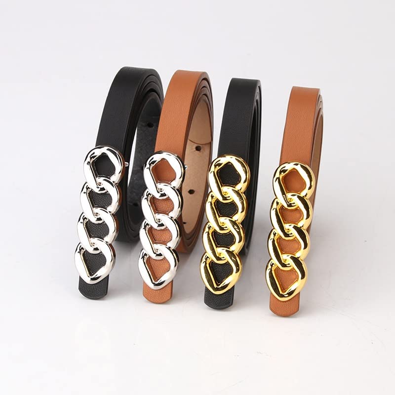 Thin PU Leather Belt