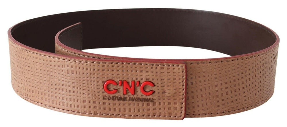 Beige Leather Belt