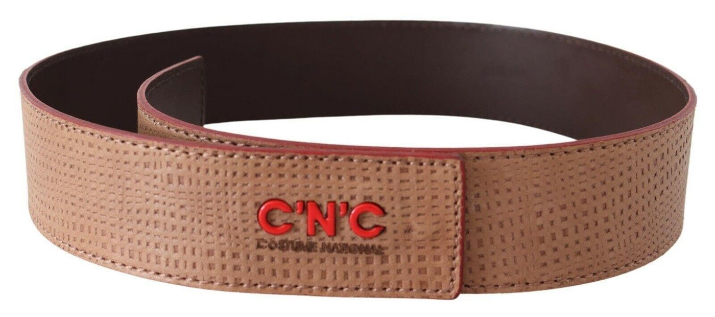 Beige Leather Belt