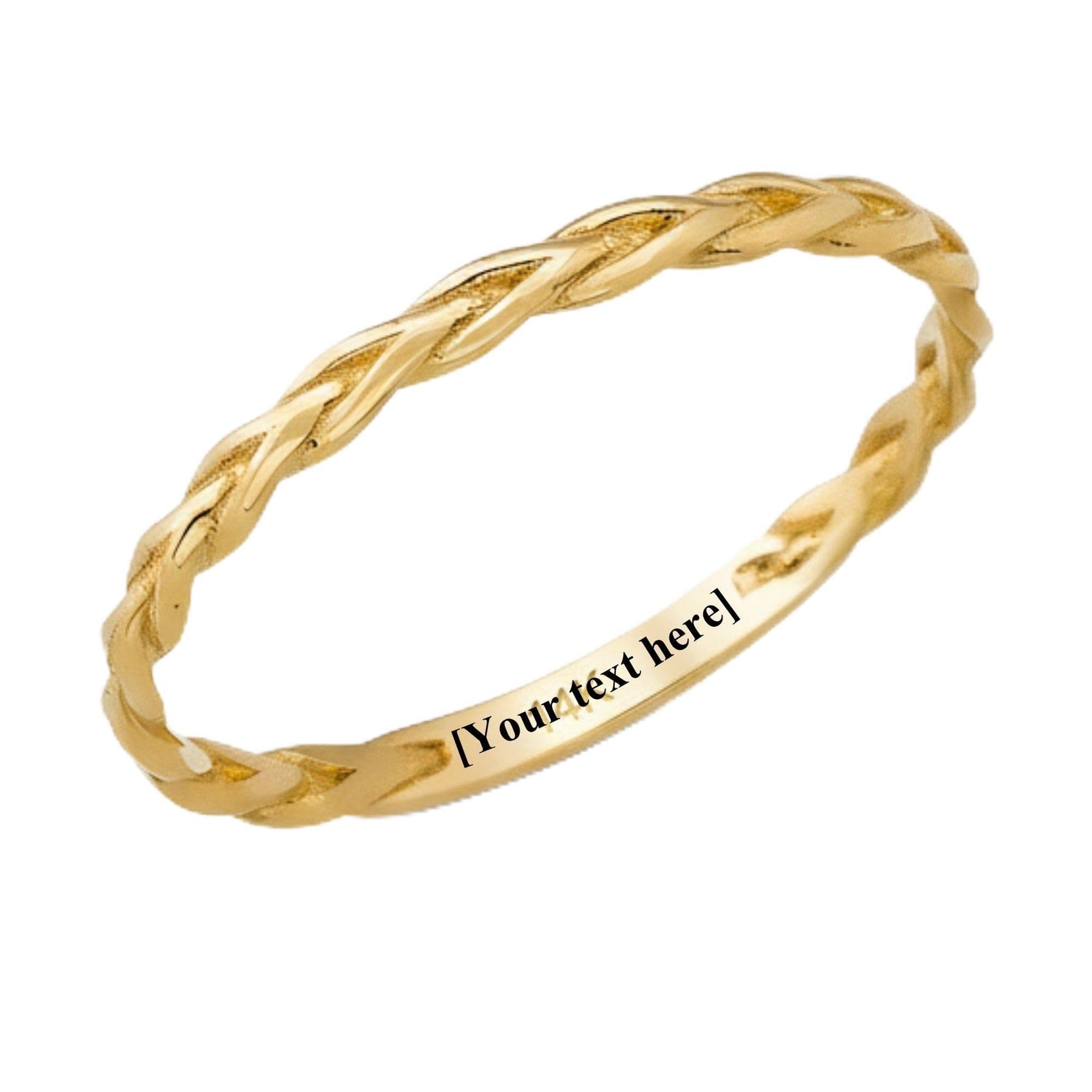 14K Gold Braided Ring