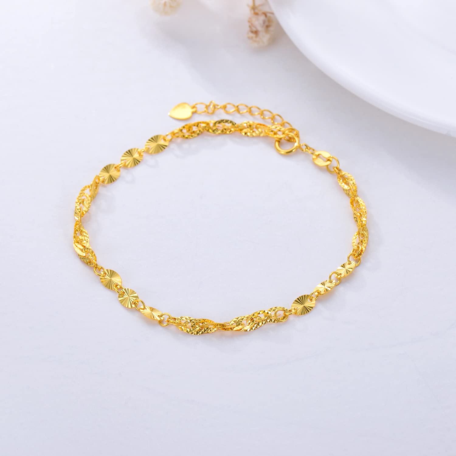 18K Gold Link Bracelet