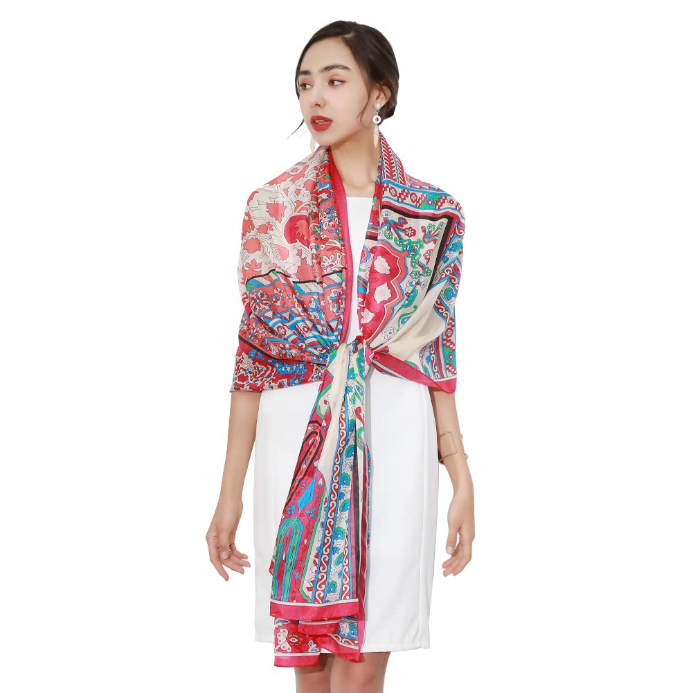 Mulberry Silk Floral Shawl