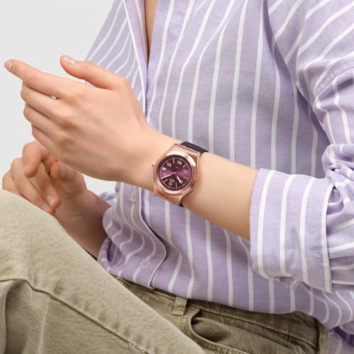 Purple Stainless Steel Watch