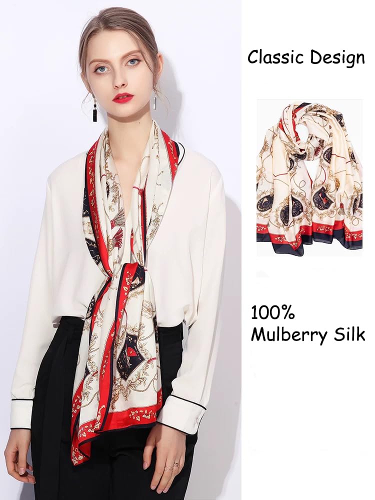Mulberry Silk Long Scarf