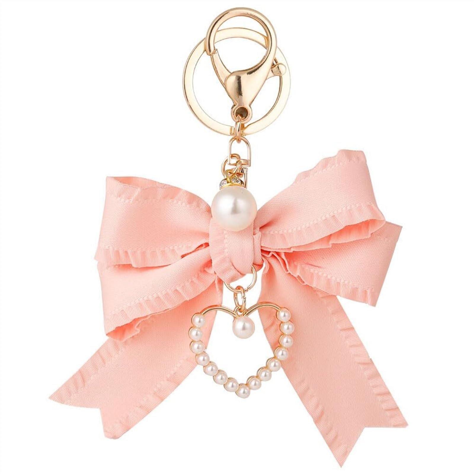 Crystal Bow Keychain Charm