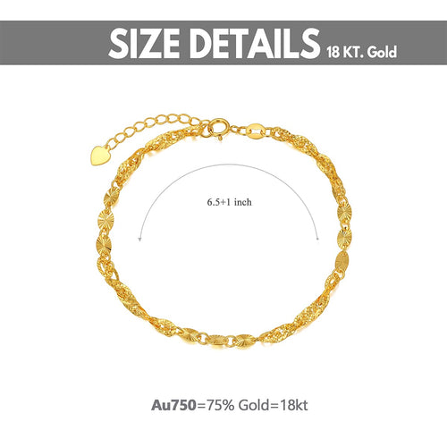 18K Gold Link Bracelet