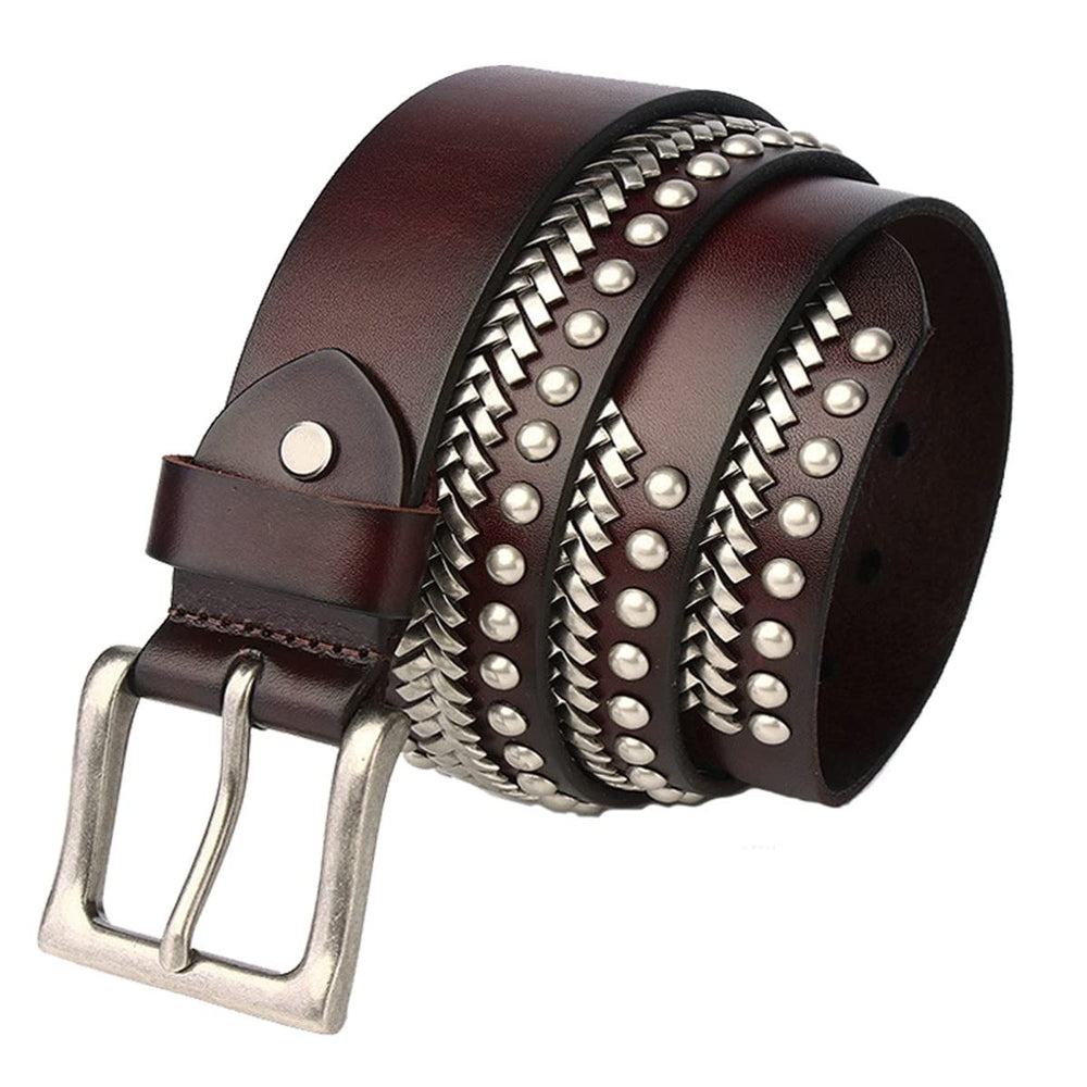 Vintage Rivet Leather Belt