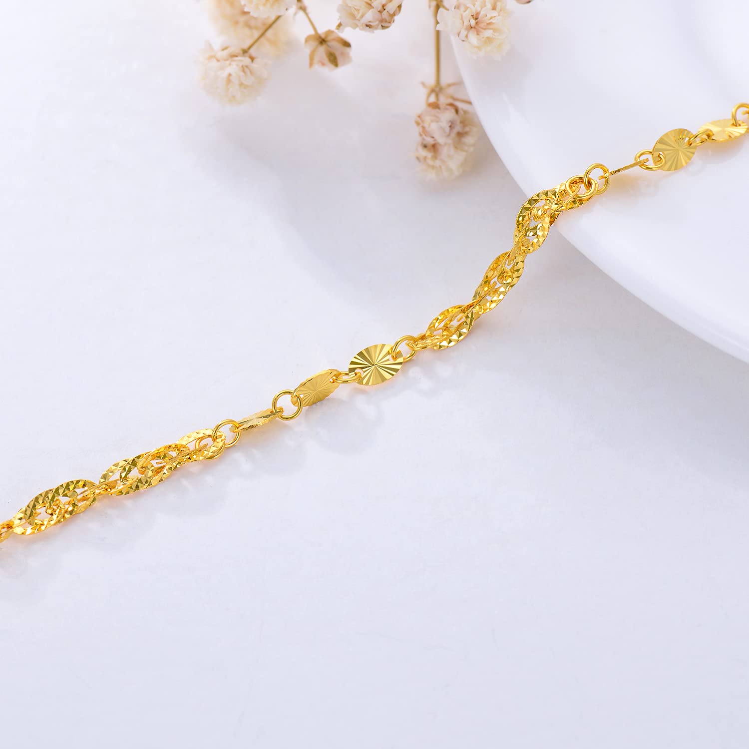 18K Gold Link Bracelet