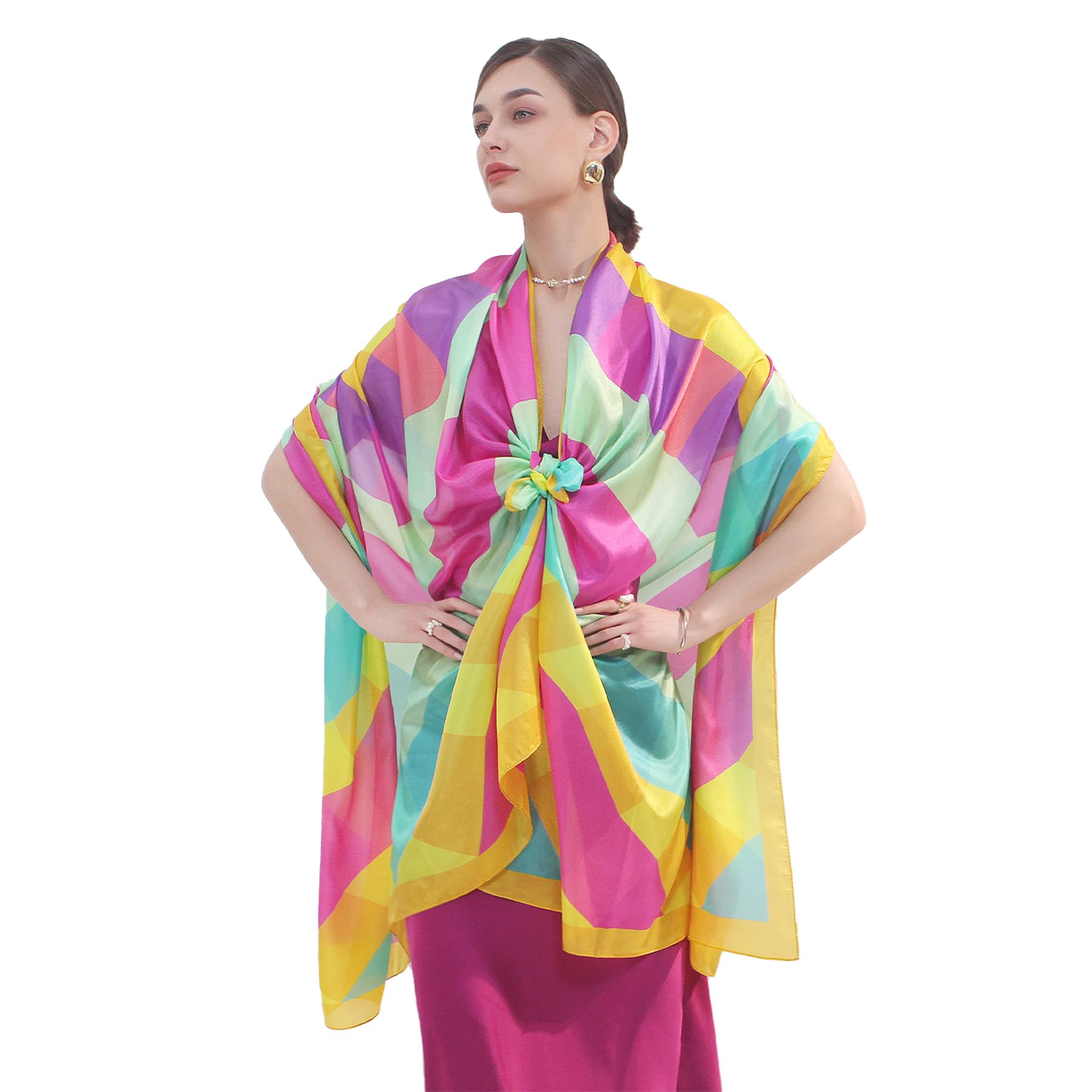 Mulberry Silk Floral Shawl