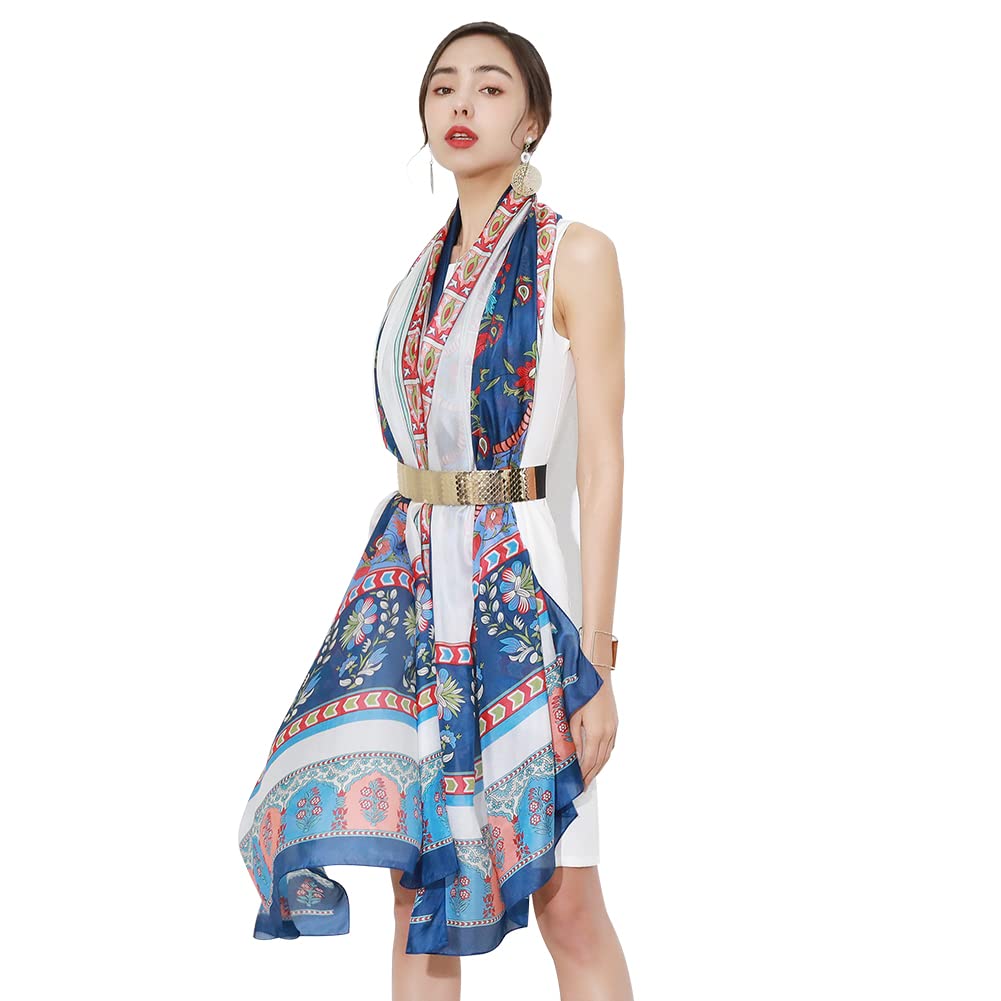 Mulberry Silk Floral Shawl