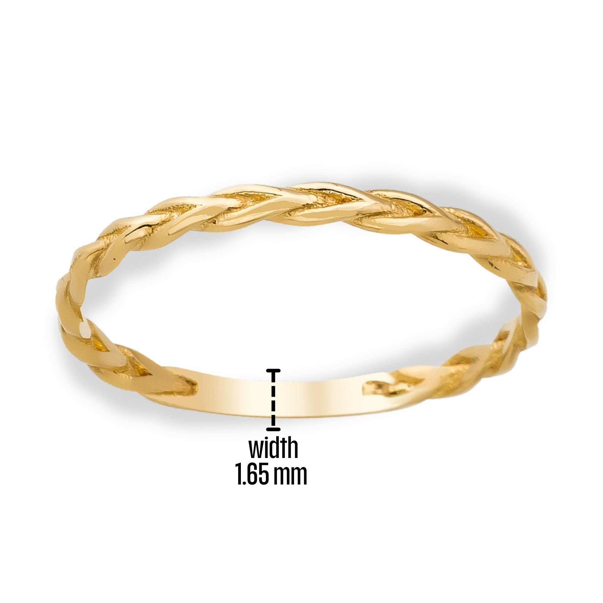 14K Gold Braided Ring