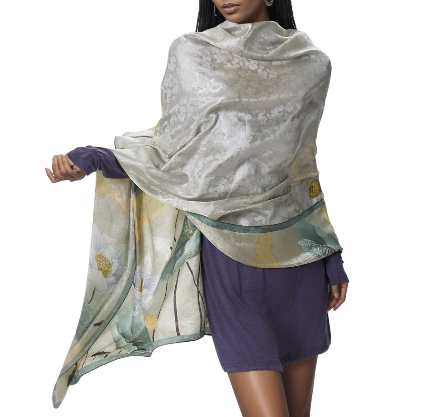 Oversized Mulberry Silk Shawl