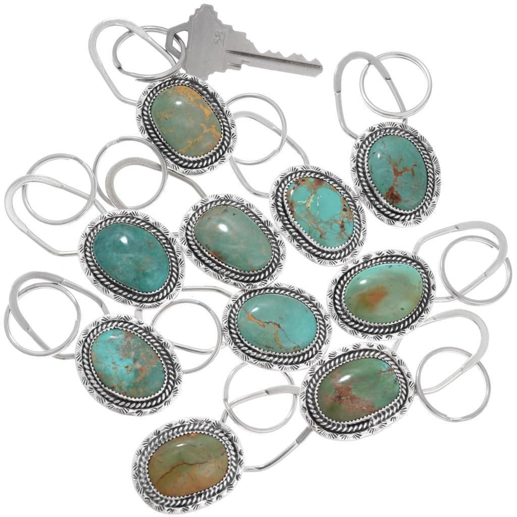 Turquoise Sterling Silver Key Ring
