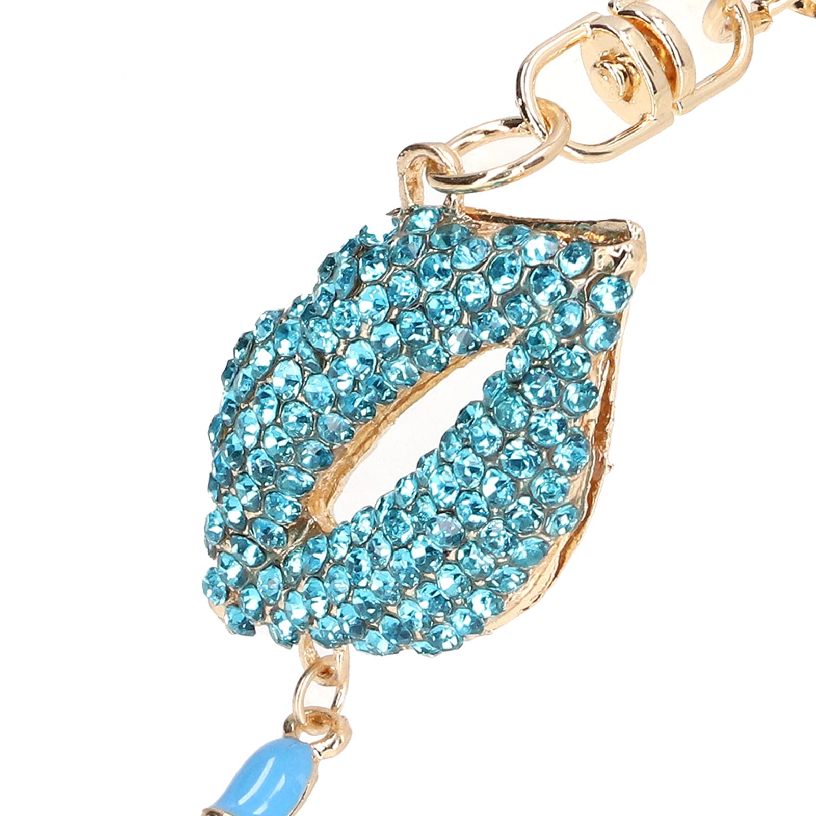 Rhinestone Lip Keychain