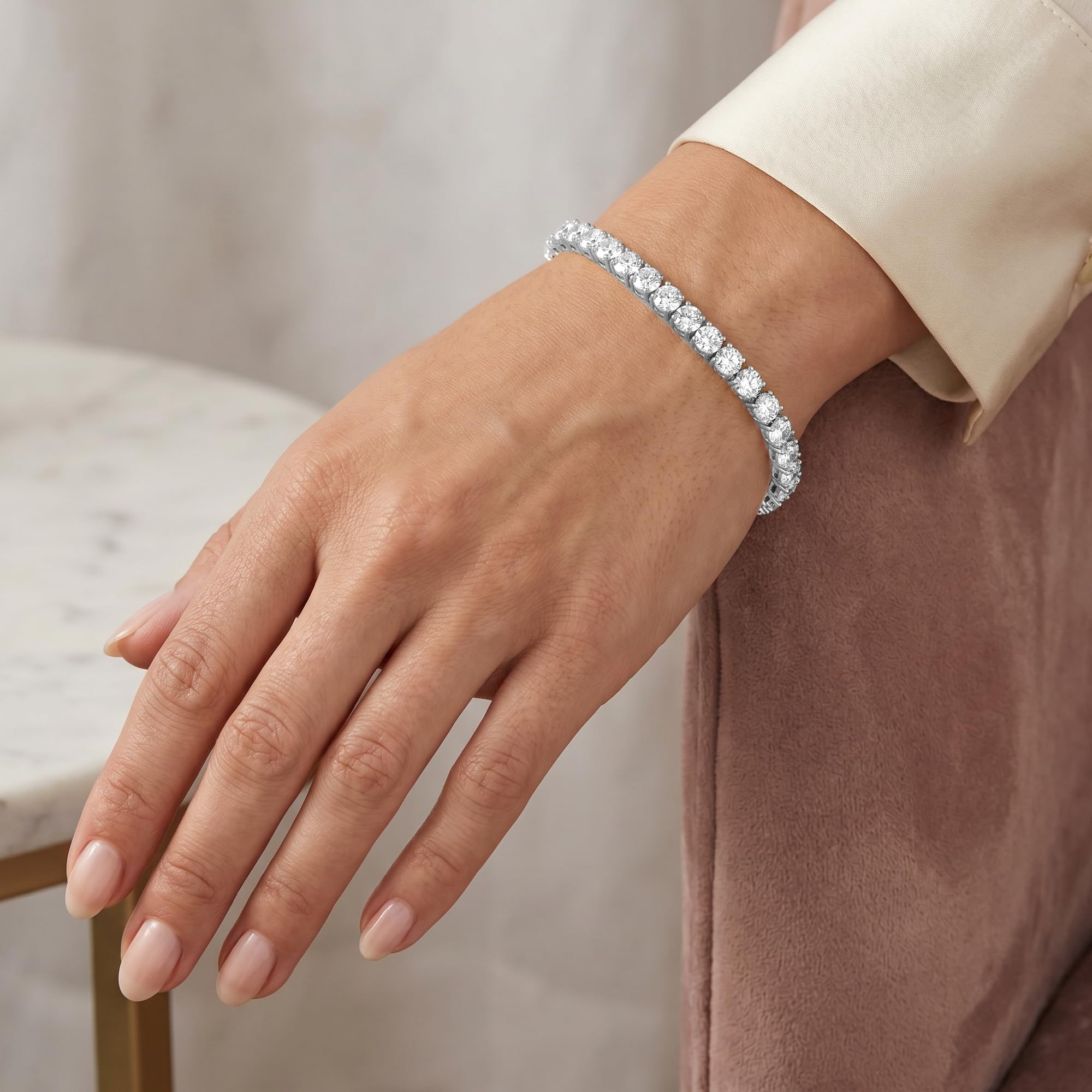 Lab Grown Diamond Tennis Bracelet