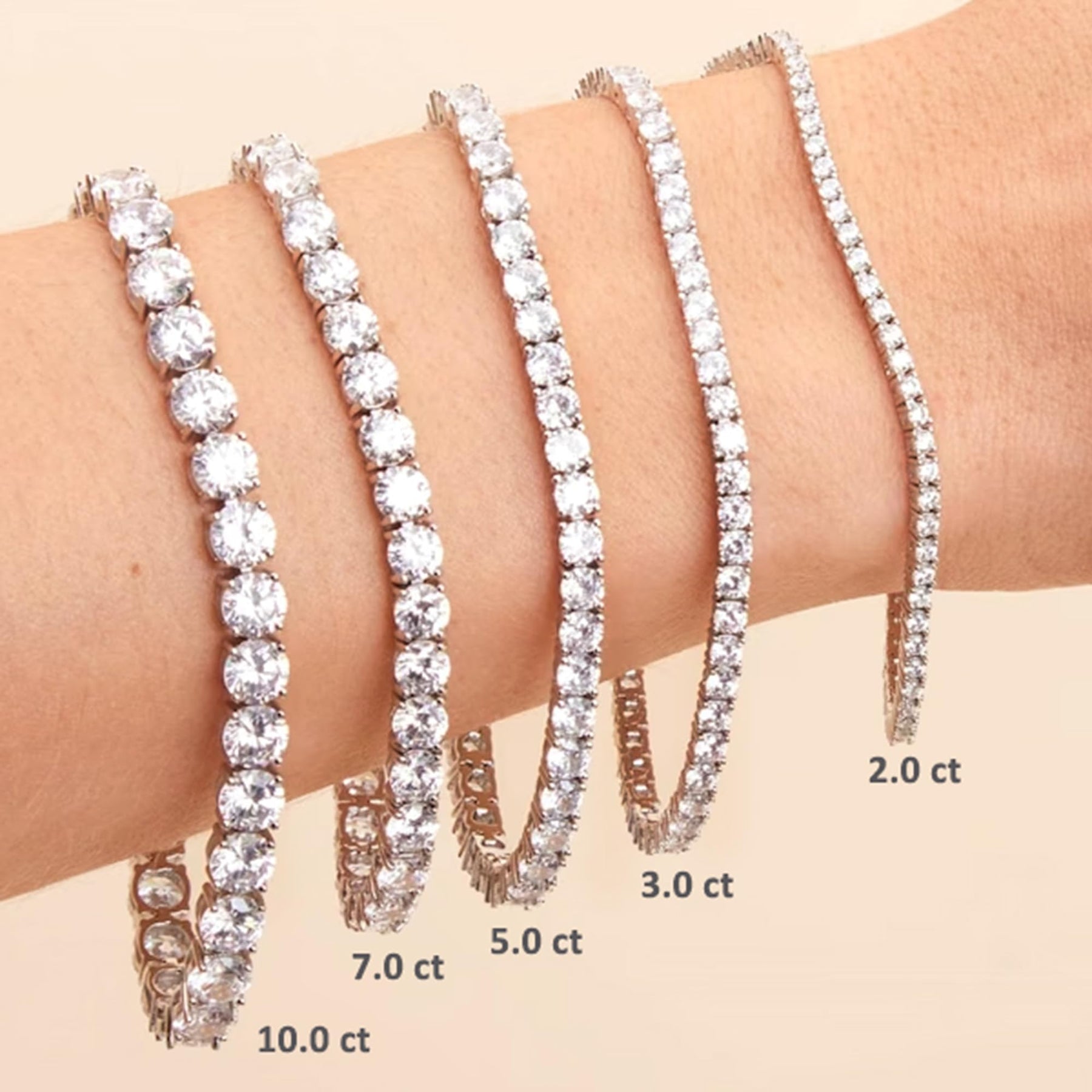 Lab Grown Diamond Tennis Bracelet