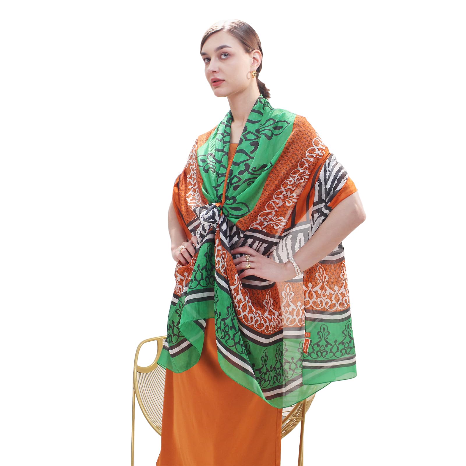 Mulberry Silk Floral Shawl