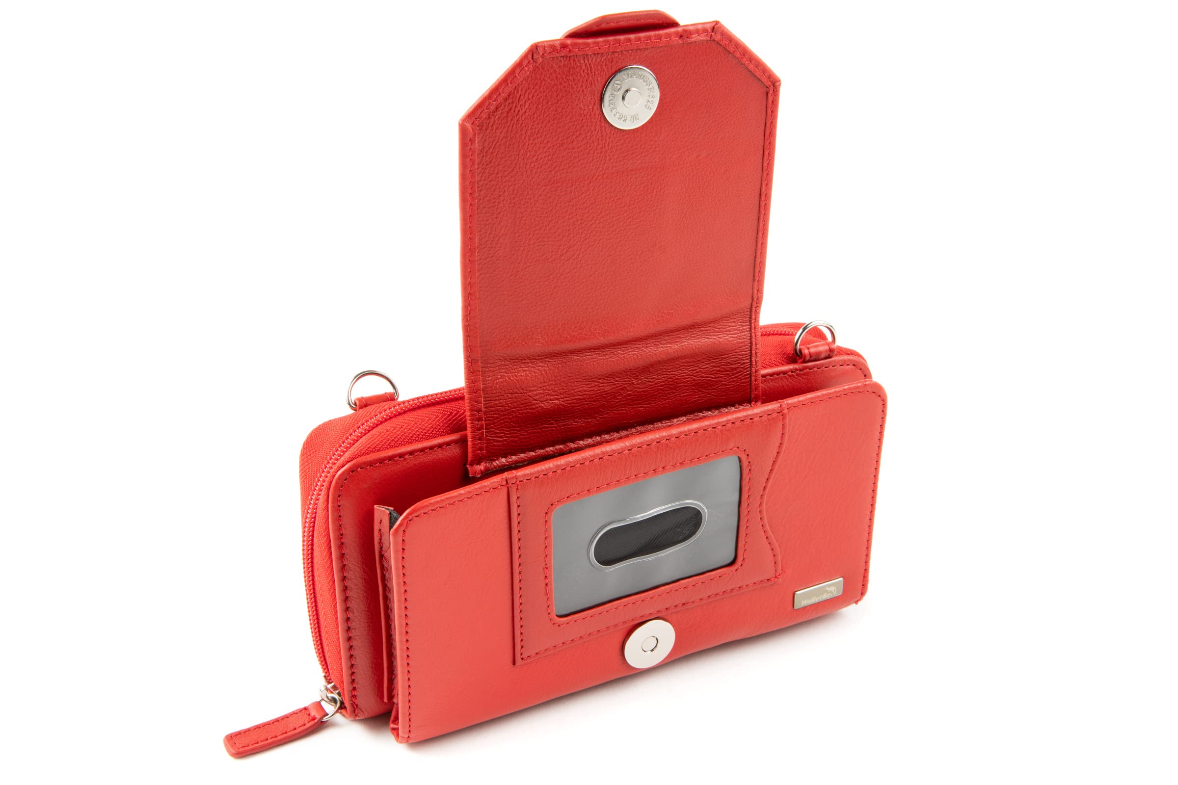 Leather RFID Phone Wallet Crossbody