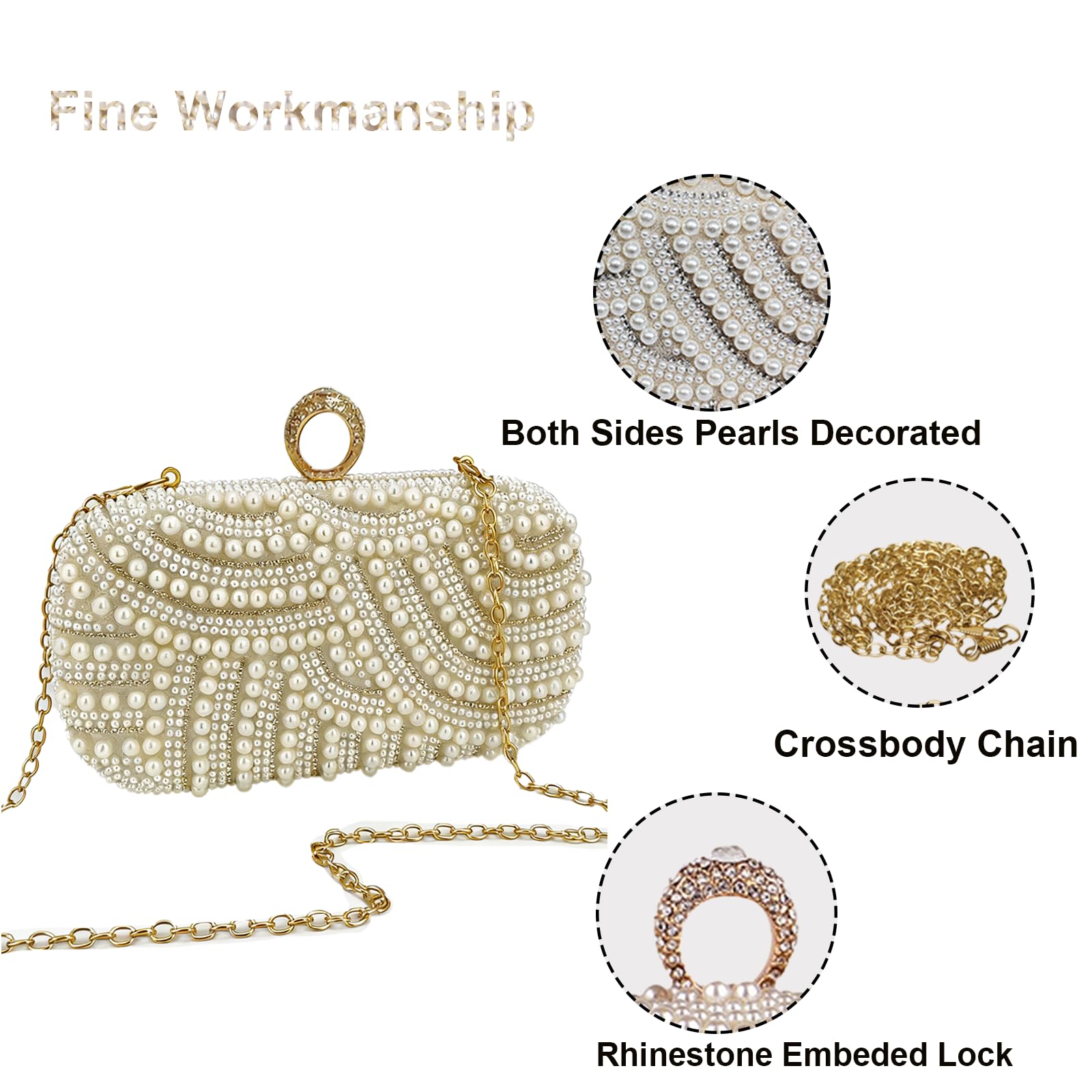 Pearl Evening Clutch Bag