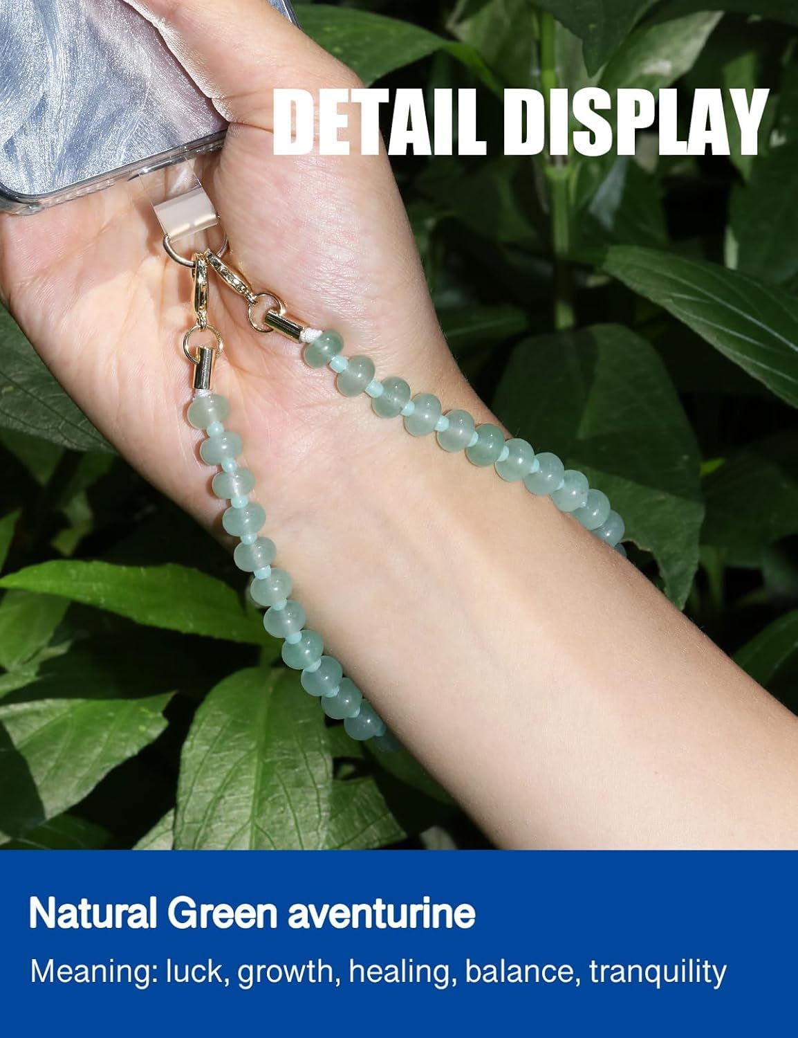 Natural Stone Phone Charm