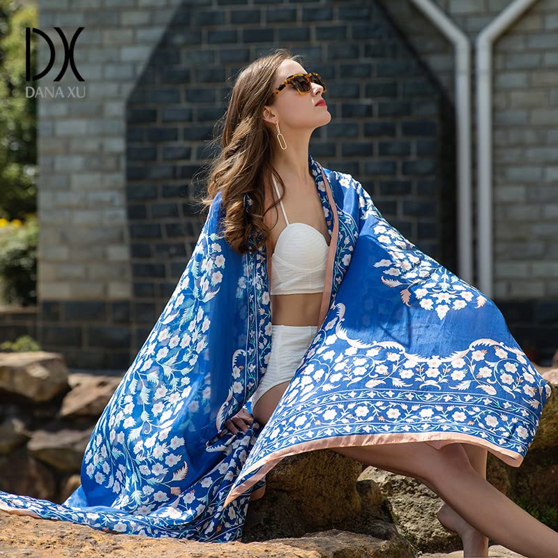 Mulberry Silk Floral Shawl