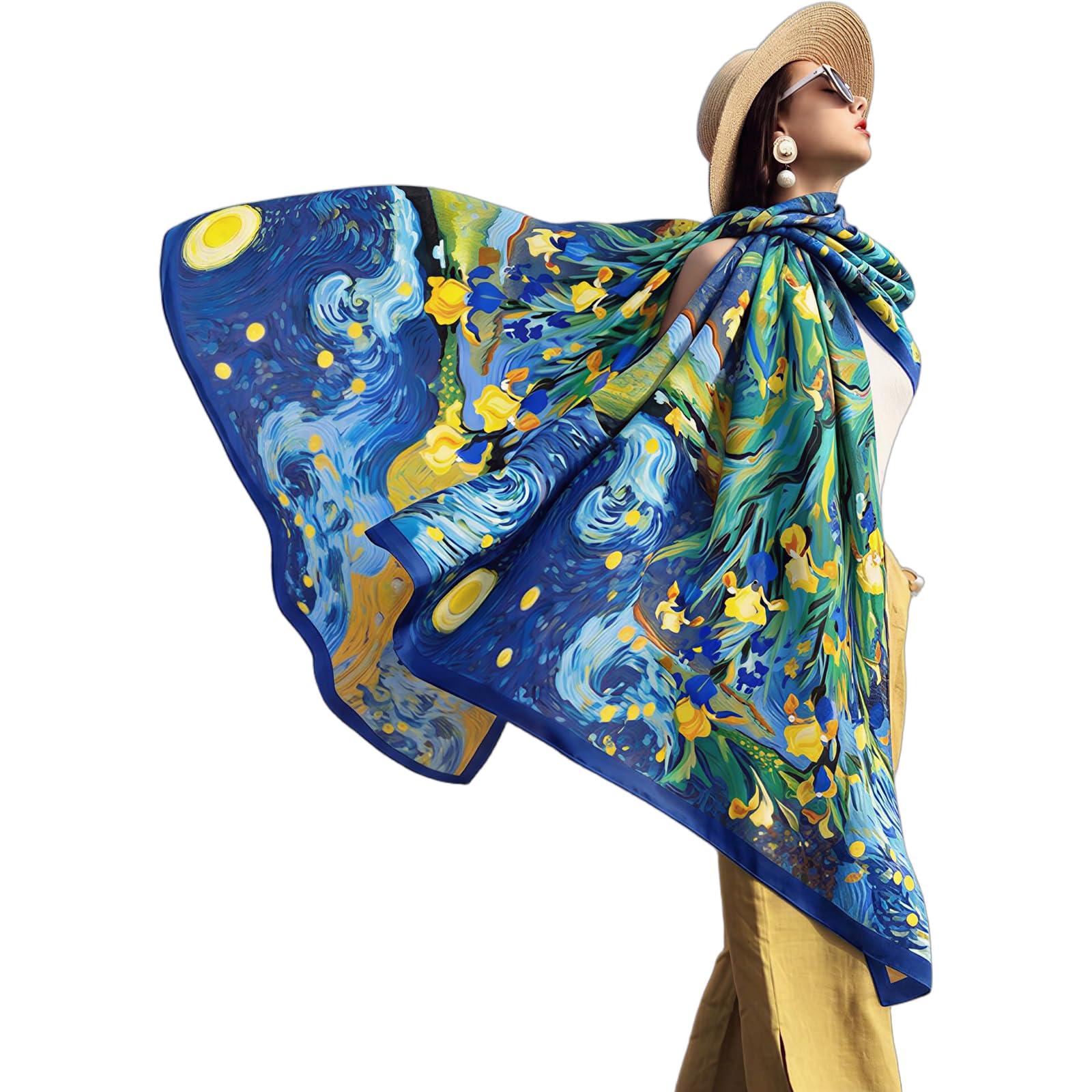 Mulberry Silk Floral Shawl