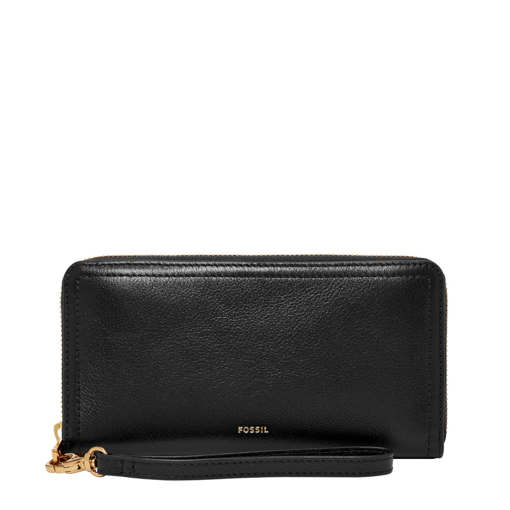 Leather Zip Around Wallet
