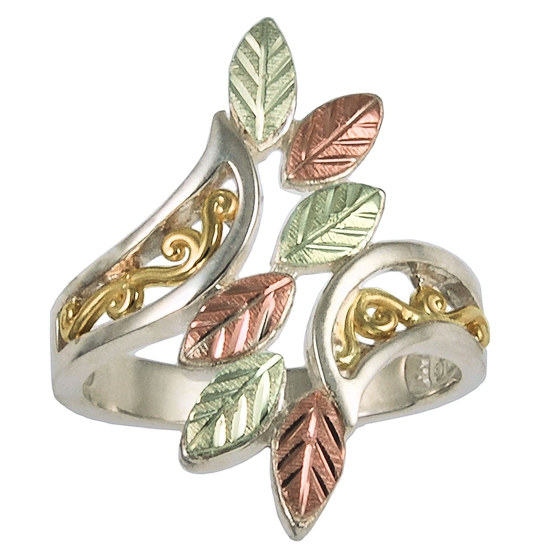 Silver & Gold Leaf Ring