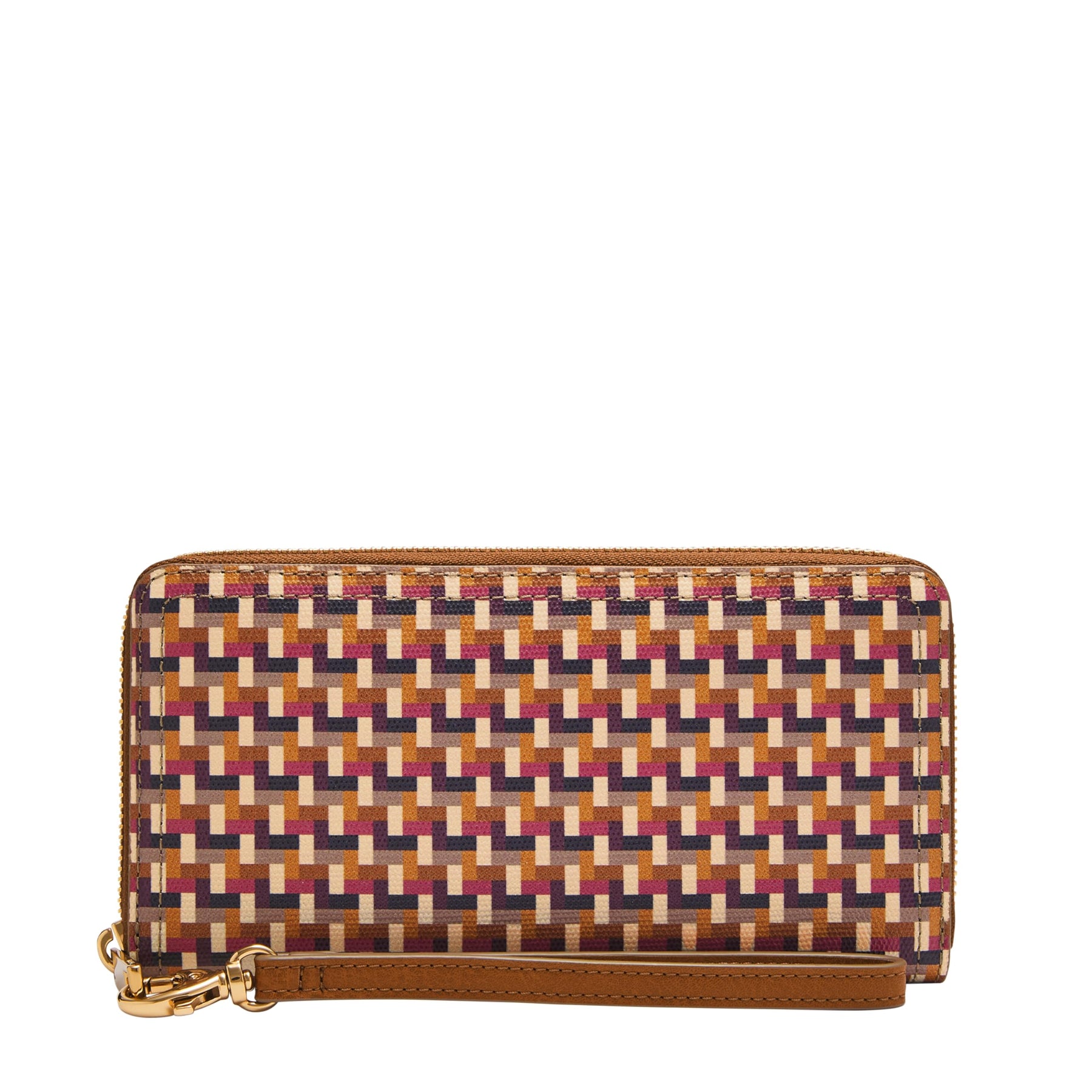 Leather Zip Around Wallet