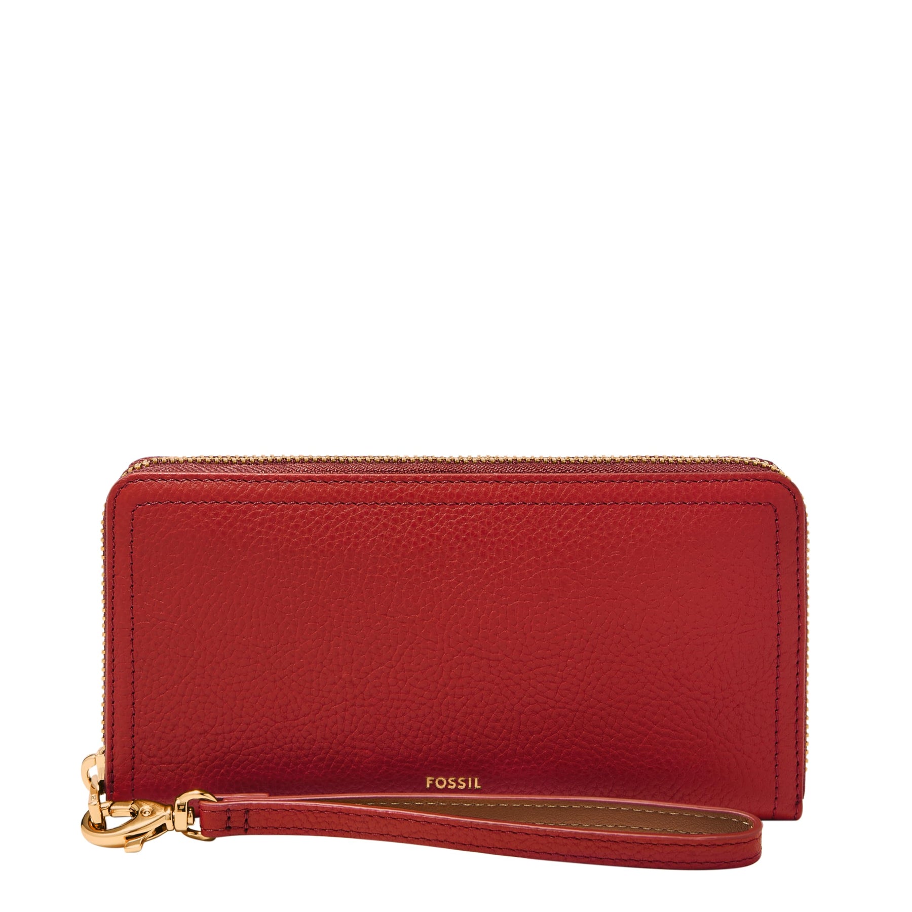 Leather Zip Around Wallet