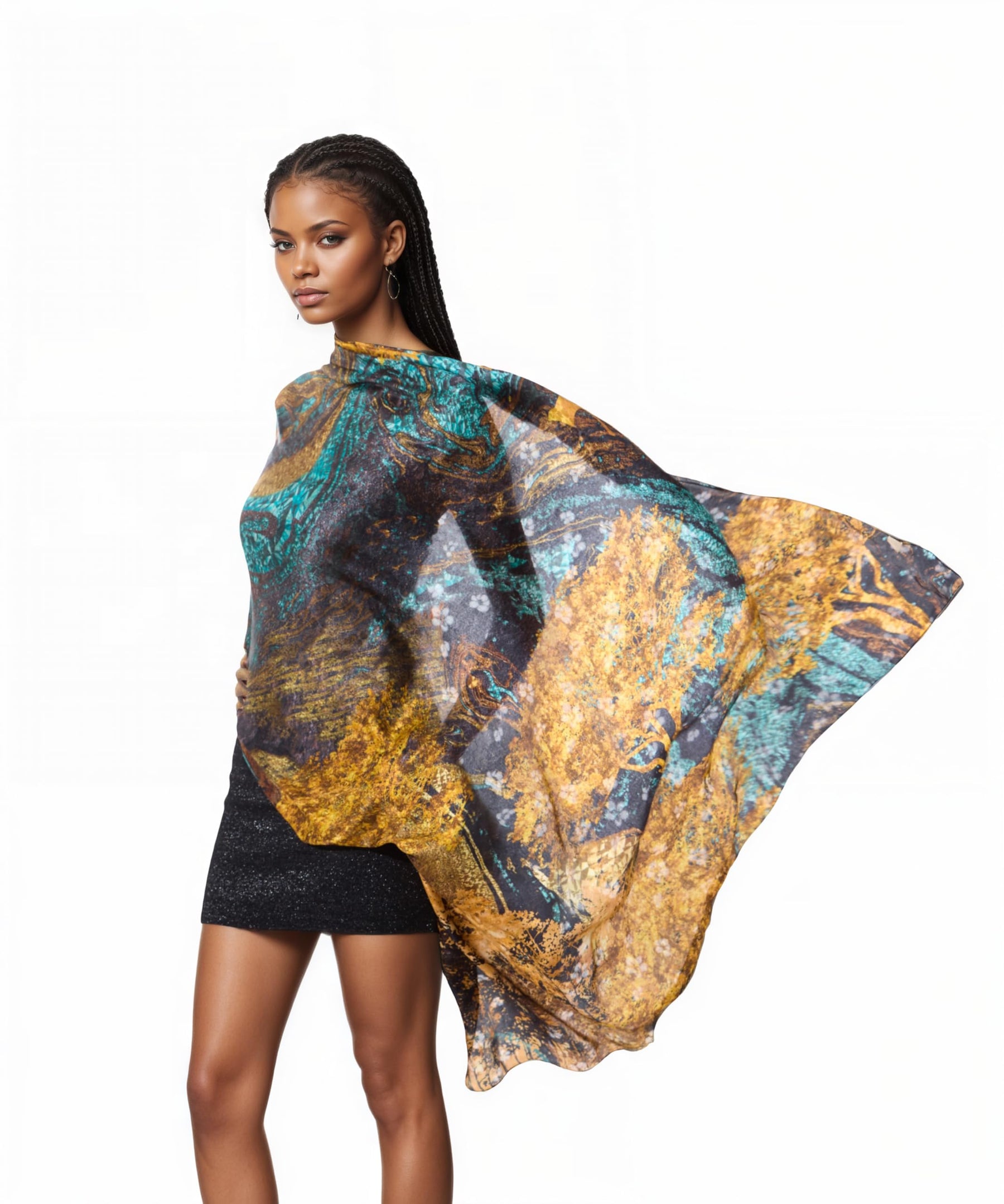 Oversized Mulberry Silk Shawl