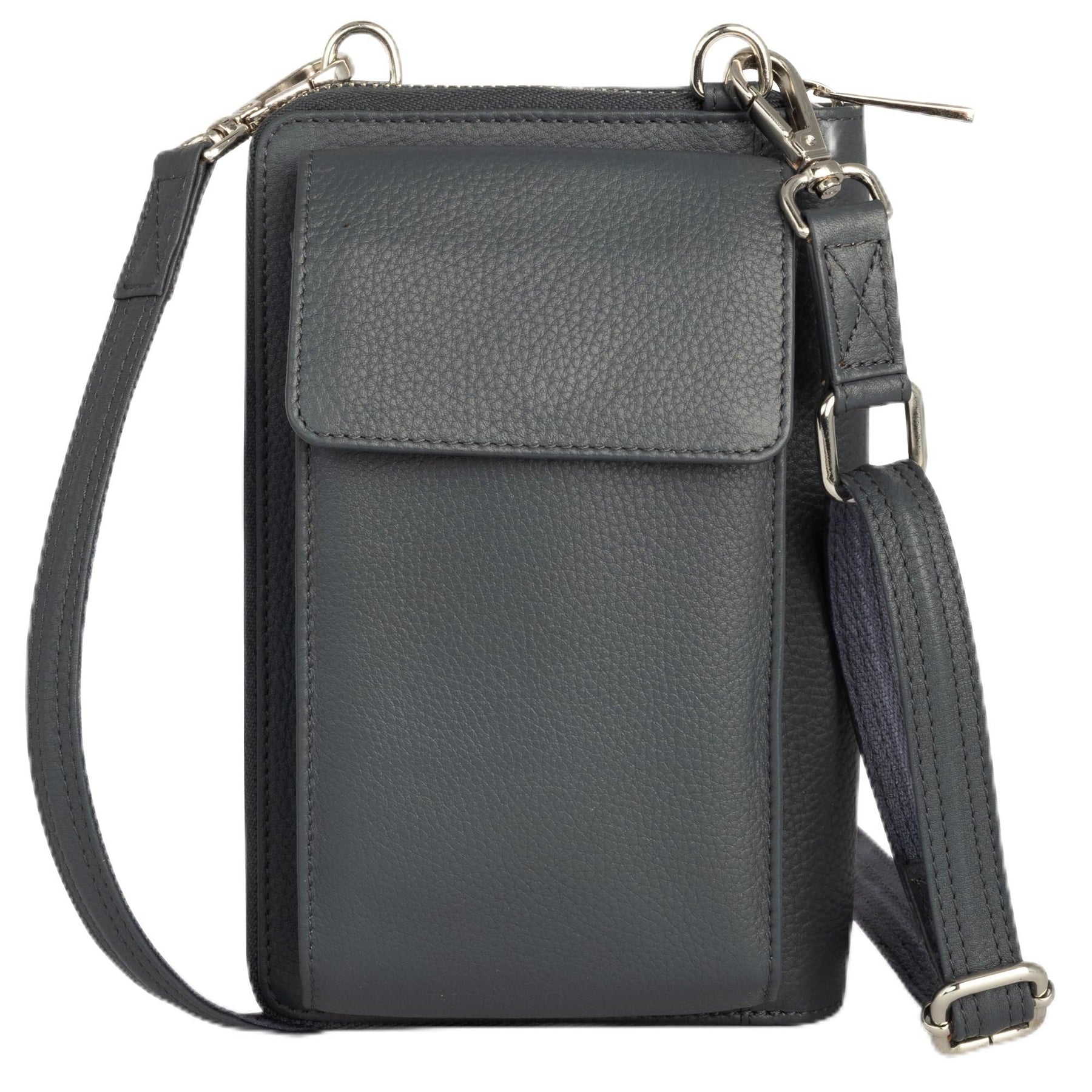 Leather Phone Wallet Crossbody Bag