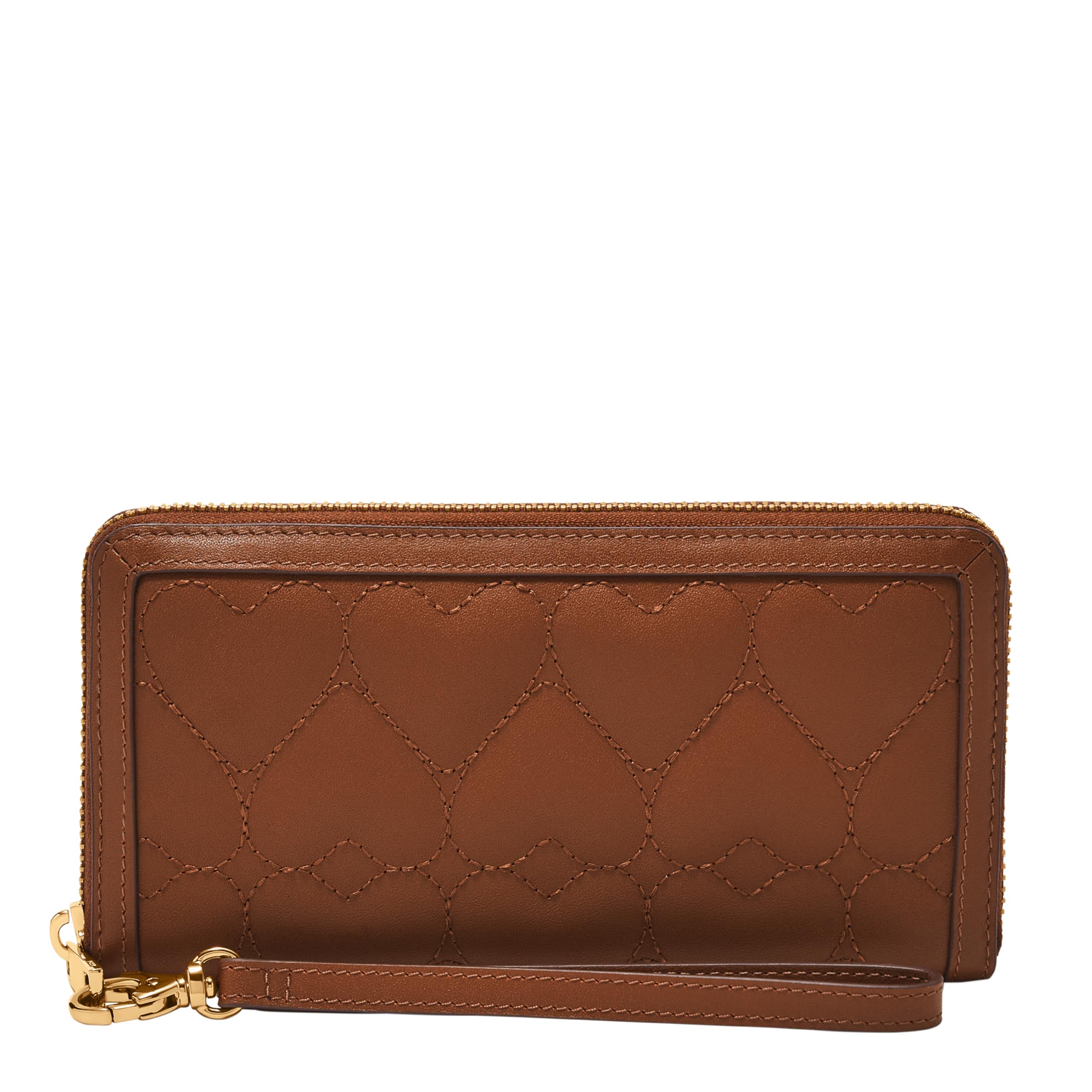 Leather Zip Around Wallet