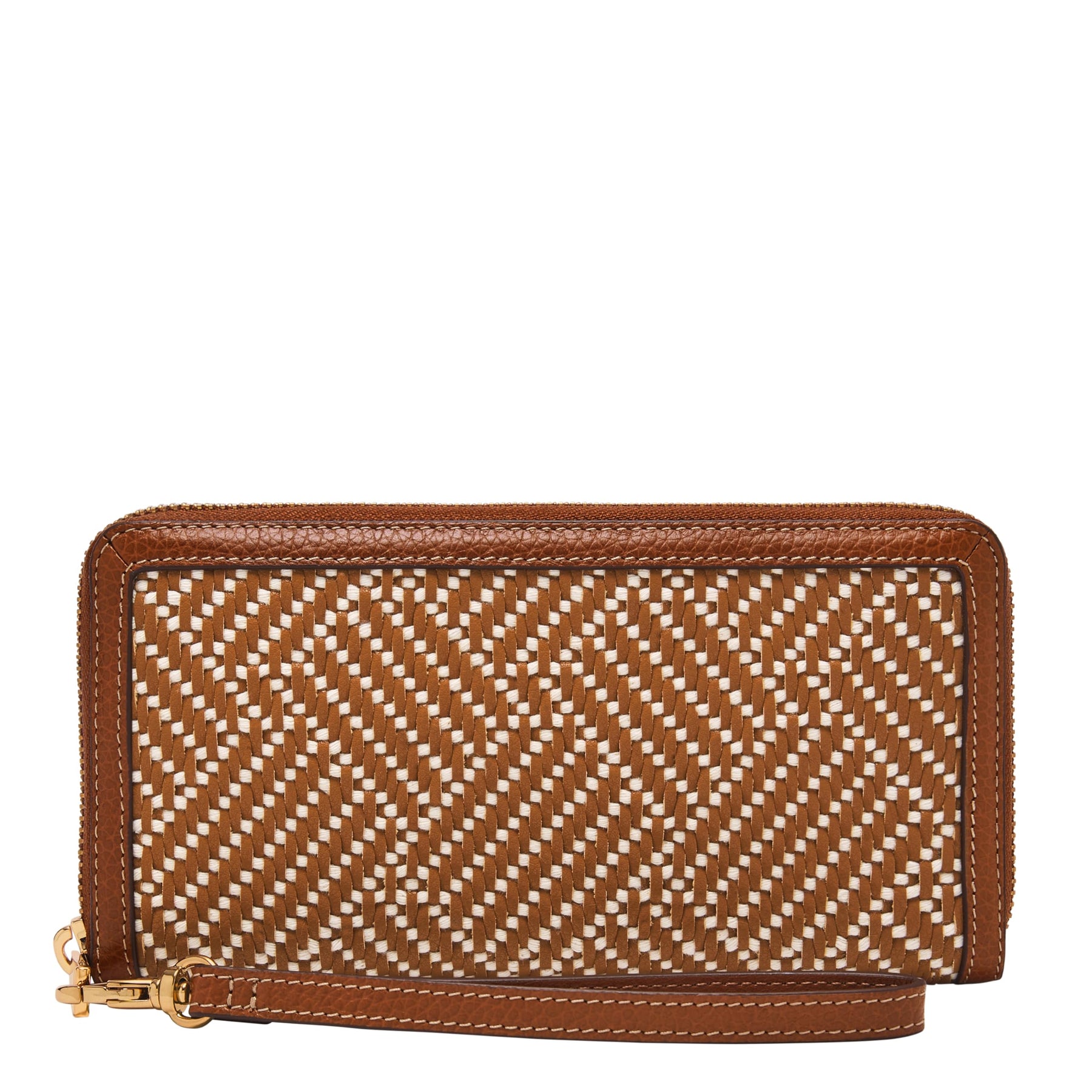 Leather Zip Around Wallet