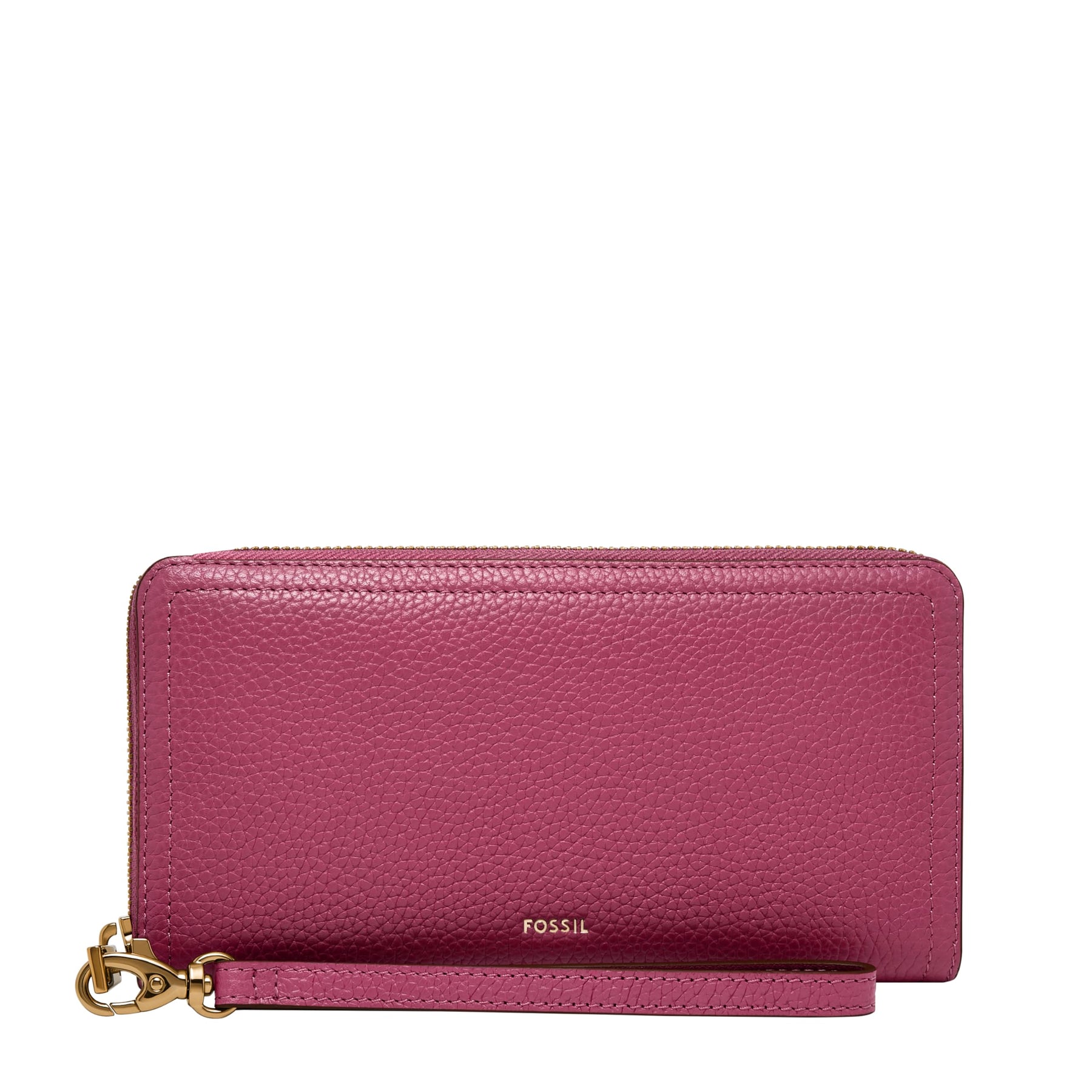 Leather Zip Around Wallet